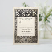 RSVP-kaarten voor bruiloft | Collectie Champagne I RSVP Kaartje (Staand voorkant)