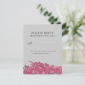 RSVP-kaarten voor bruiloft of bruiloft RSVP Kaartje (Staand voorkant)