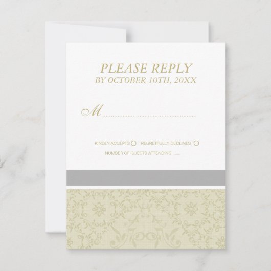 RSVP-kaarten voor bruiloft RSVP Kaartje (Voorkant)