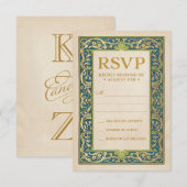 RSVP-kaarten voor bruiloft | Verlicht Collectie tu RSVP Kaartje (Voorkant / Achterkant)