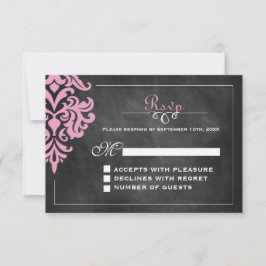  RSVP-kaarten voor Chalkboard RSVP Kaartje