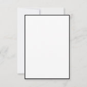 RSVP kaarten voor de bruiloft. Kaartje (Achterkant)