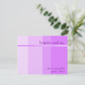 RSVP-kaarten voor de uitnodiging van het Lavender (Staand voorkant)