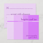 RSVP-kaarten voor de uitnodiging van het Lavender (Voorkant / Achterkant)