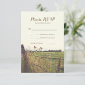 RSVP-kaarten voor het aftappen van rurale prikkeld RSVP Kaartje (Staand voorkant)