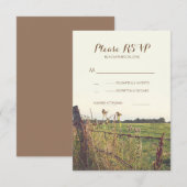RSVP-kaarten voor het aftappen van rurale prikkeld RSVP Kaartje (Voorkant / Achterkant)