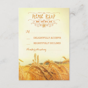 RSVP-kaarten voor het trouwerijtsen van het rustig RSVP Kaartje
