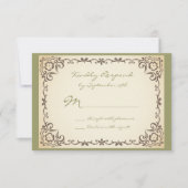 RSVP-kaarten voor Lijst met schuifwiel RSVP Kaartje (Voorkant)