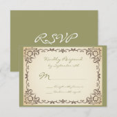  RSVP-kaarten voor Lijst met schuifwiel RSVP Kaartje (Voorkant / Achterkant)