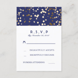 RSVP-kaarten voor marineverbindingen en gouden Con RSVP Kaartje