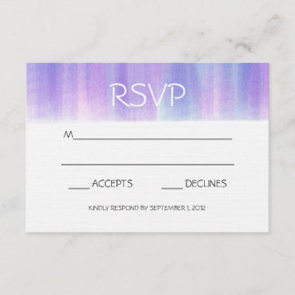 RSVP-KAARTEN VOOR PAARSE EN PINKWATERVERF RSVP KAARTJE