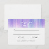 RSVP-KAARTEN VOOR PAARSE EN PINKWATERVERF RSVP KAARTJE (Voorkant / Achterkant)