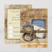 RSVP-kaarten voor reizigers RSVP Kaartje (Voorkant / Achterkant)