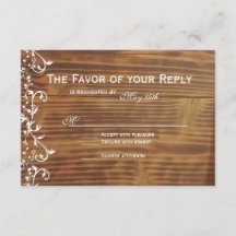 RSVP-kaarten voor rioolhout