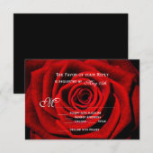 RSVP-kaarten voor rode rozenValentijnsdag RSVP Kaartje (Voorkant / Achterkant)