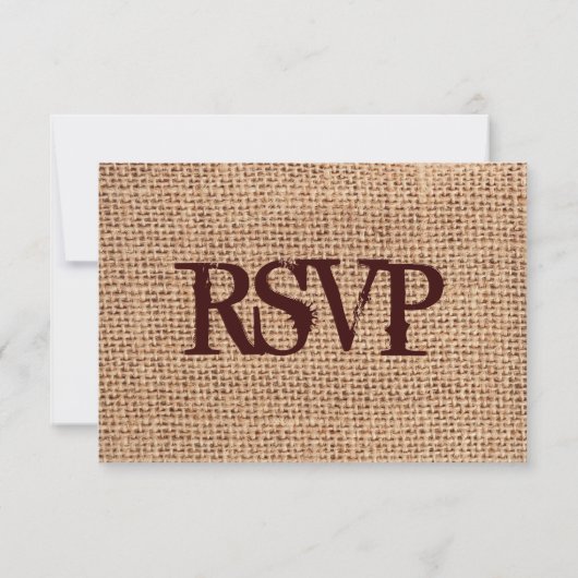 RSVP-kaarten voor Rustige, op schoot geworpen Hoef RSVP Kaartje (Achterkant)