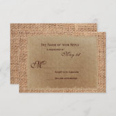 RSVP-kaarten voor Rustige papieren ladingen RSVP Kaartje (Voorkant / Achterkant)