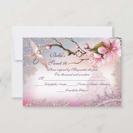 RSVP-kaarten voor uitnodigingen (Voorkant)