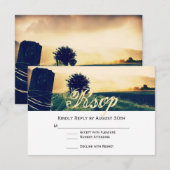 RSVP-kaarten voor veldhechting na huwelijk RSVP Kaartje (Voorkant / Achterkant)