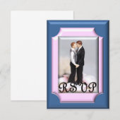 RSVP-kaarten voor verbintenisceremonie/bruiloft RSVP Kaartje (Voorkant / Achterkant)