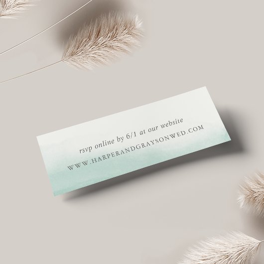 RSVP-kaarten voor zeeglazen Mini Visitekaartjes