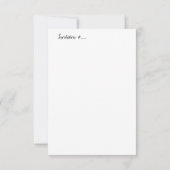 RSVP  KAARTJE (Achterkant)