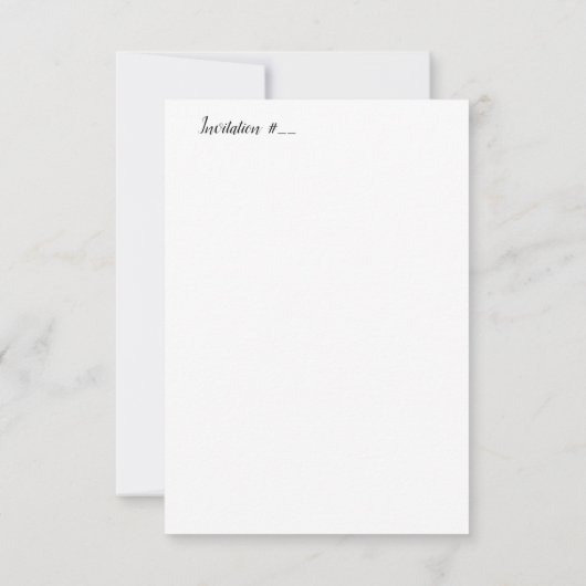 RSVP  KAARTJE (Achterkant)