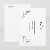 RSVP  KAARTJE (Voorkant / Achterkant)