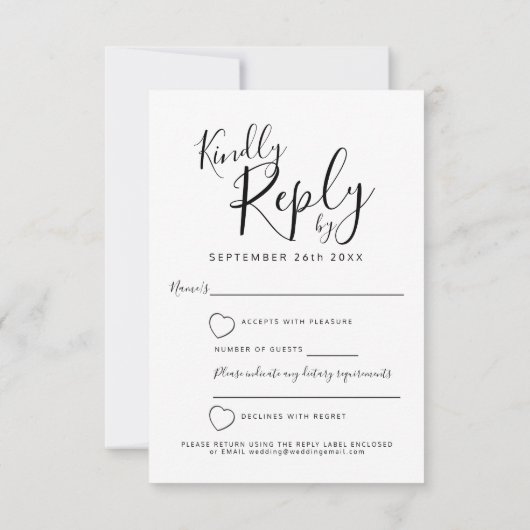 RSVP KAARTJE (Achterkant)