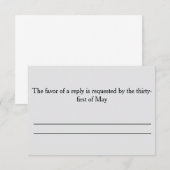 RSVP KAARTJE (Voorkant / Achterkant)