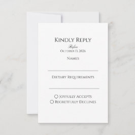 RSVP KAARTJE
