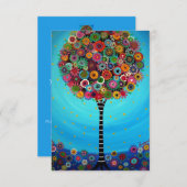 RSVP-kaartstructuur van leven RSVP Kaartje (Voorkant / Achterkant)