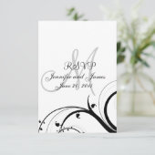 RSVP-kaartzwemmen voor Square Invite RSVP Kaartje (Staand voorkant)