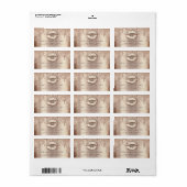 RSVP Kiss-Roos tilt weinig glitter Makeup-artiest Etiket (Full Sheet)