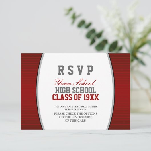 RSVP  klasse reunion (Staand voorkant)