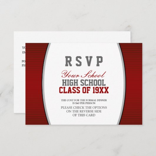 RSVP klasse reunion (Voorkant / Achterkant)