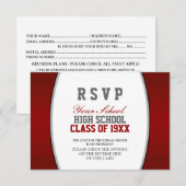 RSVP  klasse reunion Kaartje (Voorkant / Achterkant)