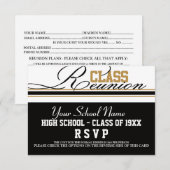 RSVP  klasse reunion Kaartje (Voorkant / Achterkant)