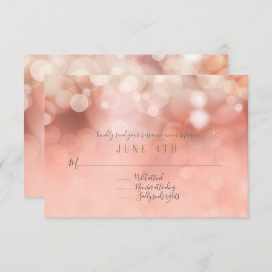 RSVP Kleurrijke pasta Bokeh Twinige lampjes Roze (Voorkant / Achterkant)