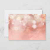 RSVP Kleurrijke pasta Bokeh Twinige lampjes Roze Kaartje (Achterkant)