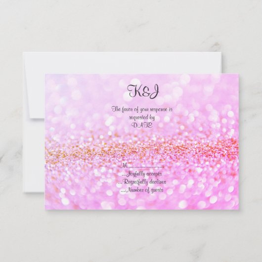 RSVP komt overeen en nodigt roze vonkwonder uit (Achterkant)