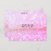 RSVP komt overeen en nodigt roze vonkwonder uit (Voorkant / Achterkant)