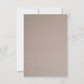 RSVP - kraft Wedding Rustic Kaartje (Achterkant)