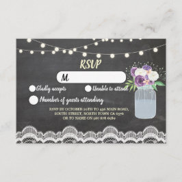RSVP Krijt Kant Werk Met Lichtjes Bloemen Pot Kaart