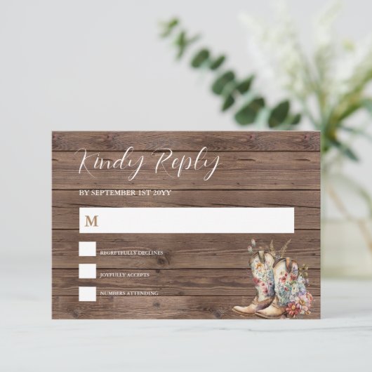 RSVP Laarzen met Landelijke Uitstraling Cowboy Cow (Staand voorkant)