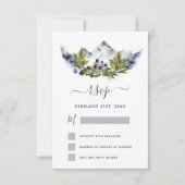 RSVP Landelijke Bergen Bos Aquarel Modern Kaart (Voorkant)