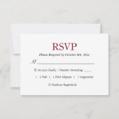 RSVP - Landelijke landelijke rozen klassebloem bru Kaart (Achterkant)