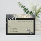 RSVP Las Vegas Art Deco | zilverzwart (Staand voorkant)