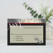 RSVP Las Vegas Art Deco | zilverzwart (Staand voorkant)