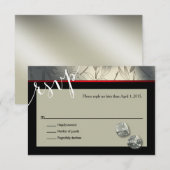 RSVP Las Vegas Art Deco | zilverzwart (Voorkant / Achterkant)